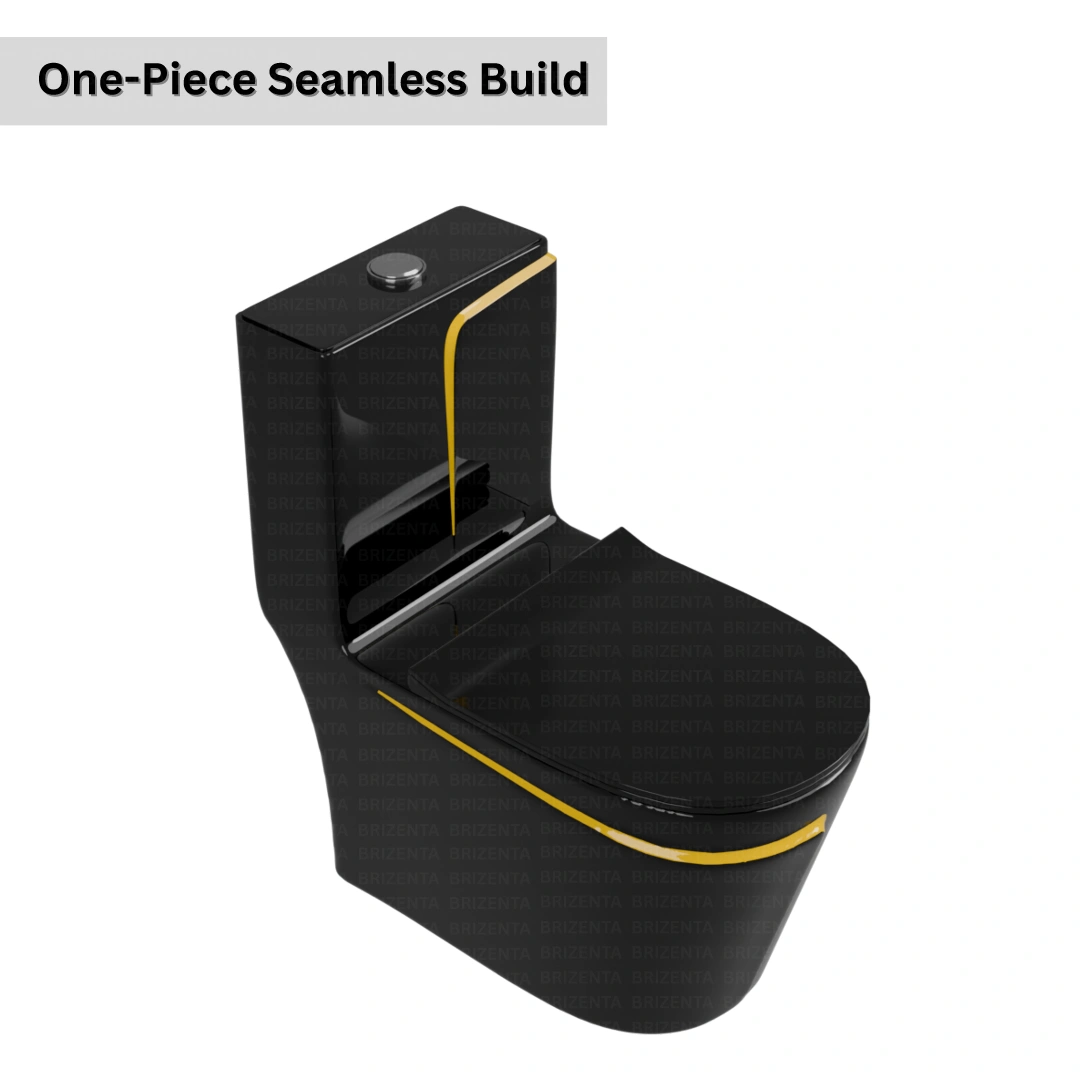 One-Piece Toilet (Commode) with 9-Inch S Trap Outlet BR1010