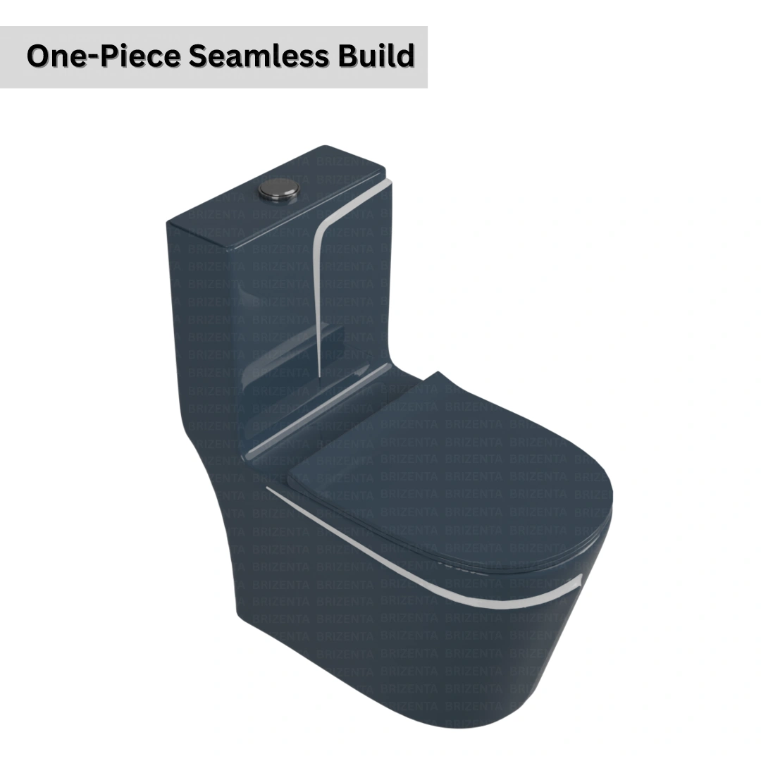 One-Piece Toilet (Commode) with 9-Inch S Trap Outlet BR1011
