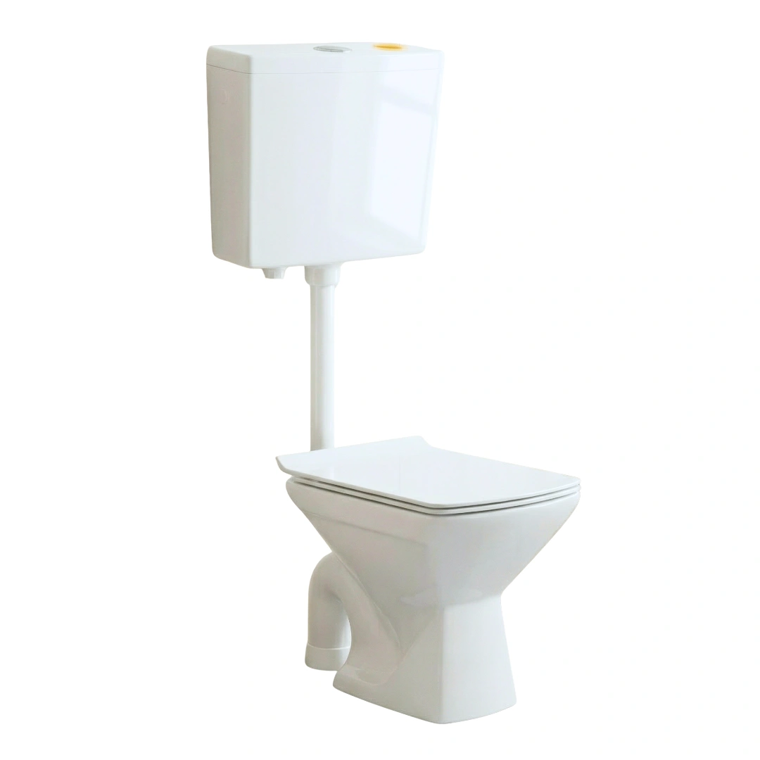EWC Western Toilet Floor Mount Commode With Flush Tank